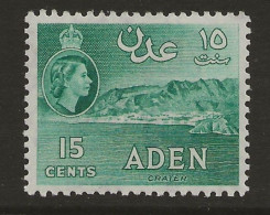 Aden, 1953, SG52, Blue Green, Mint Hinged - Aden (1854-1963)