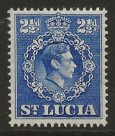 St Lucia, 1938, SG 132, Mint Hinged, Perf 14.5x14 - St.Lucia (...-1978)