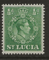 St Lucia, 1938, SG 128, Mint Hinged, Perf 14.5x14 - Ste Lucie (...-1978)