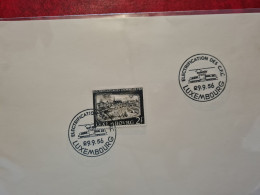 LETTRE / CARTE Luxembourg 1956 ELECTRIFICATION DES C.F.L. CHEMINS DE FER - Andere & Zonder Classificatie