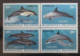 Marshall-Inseln 19-22 Postfrisch Als Viererblock #UM509 - Marshall
