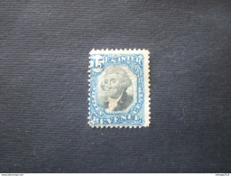 UNITED STATES ÉTATS-UNIS US USA 1862-64 US Revenues Stamp, Scott # R110 15c Blue & Black. USED FOR MAIL - Gebraucht