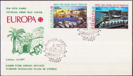 Europa CEPT 1977 Chypre Turque - Cyprus - Zypern FDC Y&T N°32 à 33 - Michel N°41 à 42 - 1977