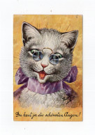 1907 Dt. Reich Farbkarte Karikaturkarte Artur Thiele Vermenschlichte Katze Chat Serie 710 - Thiele, Arthur