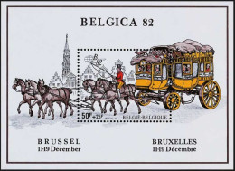 1982 Bloc 59 - Belgica 82, Postkoets, Malle-poste - MNH - 1961-2001