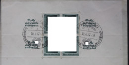 Deutsches Reich Block 9 Gestempelt Auf Brief Gelaufen #UY147 - Blocks & Sheetlets