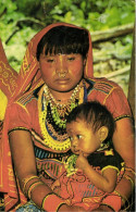 Colombia, Urabá Antioquia, Indias Cunas, Indian Woman With Child, Nose Piercing (1971) Postcard - Kolumbien