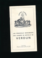 Militaria  LES PRINCIPAUX MONUMENTS DES CHAMPS DE BATAILLE DE VERDUN - Autres & Non Classés