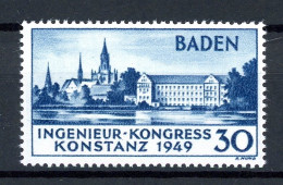 Fr. Zone Baden 46 I Postfrisch #HK947 - Baden