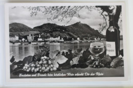 AK Königswinter Am Rhein Mit Blick Auf Das Siebengebirge 1952 Gebraucht #PK541 - Autres & Non Classés