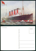 BARCOS SHIP BATEAU PAQUEBOT STEAMER [ BARCOS # 04964 ] - SS MAURETANIA - Sailing Vessels