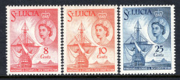 St Lucia 1960 New Constitution Set MNH (SG 188-190) - St.Lucia (...-1978)