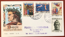 ITALY - FDC - 1965 - 7th Centenary Of The Birth Of Dante Alighieri - FDC