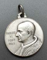 Pendentif Médaille Religieuse Années 60 "Pape Paul VI / Médaille Miraculeuse" Religious Medal - Religion & Esotérisme