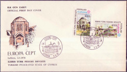 Chypre Turque - Cyprus - Zypern FDC 1978 Y&T N°46 à 47 - Michel N°55 à 56 - EUROPA - Brieven En Documenten