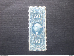 UNITED STATE ÉTATS-UNIS US USA 1862-71 United States Internal Revenue Original Process Washington Stamp - 50c - Gebruikt