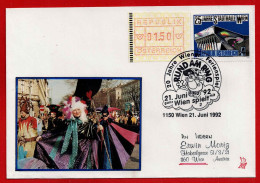 Brief Mit Stempel 20 Jahre Wiener Ferienspiel  Vom 21.6.1992 - Lettres & Documents