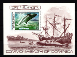 Dominica Block 81 Mit 809 Postfrisch Tiere Wale #HD815 - Dominique (1978-...)