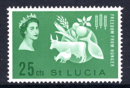 St Lucia 1963 Freedom From Hunger LHM (SG 194) - St.Lucia (...-1978)