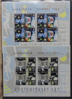 Gibraltar Kleinbögen 654-657 Postfrisch Cept 1993 #GW661 - Andere & Zonder Classificatie