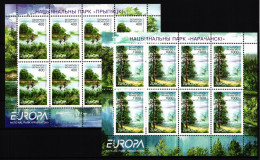 Weissrussland 409-410 Postfrisch Als Kleinbögen, CEPT 2001 #GU442 - Wit-Rusland