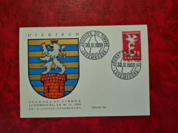 LETTRE / CARTE Luxembourg 1958 JOURNEE DU TIMBRE CARTE DIEKIRCH - Other & Unclassified