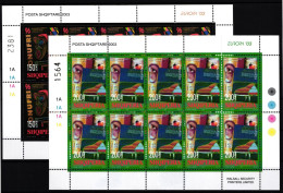 Albanien Kleinbögen 2928-2929 Postfrisch CEPT 2003 #GU454 - Autres & Non Classés
