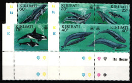 Kiribati Kiribati Postfrisch 4 Paare Tiere Wale #HD752 - Marine Life