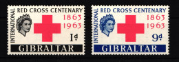 Gibraltar 164-165 Postfrisch Rotes Kreuz #HT131 - Gibilterra