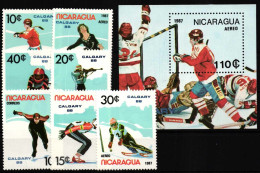 Nicaragua 2738-2744 Und Block 172 Postfrisch Olympische Spiele #HQ544 - Nicaragua