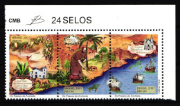 Brasilien 3481-3483 Postfrisch Dreierstreifen Geschichte #HS259 - Autres & Non Classés