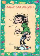 Carte Postale: Gaston Par Franquin 1998; "SALUT LES FILLES !"; N° CSG 1055 - Stripverhalen