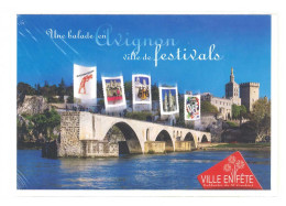 COLLECTOR -Une Balade En Avignon Ville De Festivals-10 Timbres à Validité Permanente (Lettre Verte) C 175 - Collectors