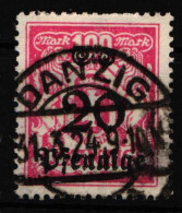 Danzig 183 Gestempelt Geprüft Infla Berlin #HW224 - Used