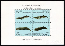 Monaco Block 62 Mit 2169-2172 Postfrisch Tiere Wale #HD754 - Other & Unclassified