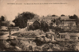 N°4278 W -cpa Rethel Dévasté -le Haut Du Parvis De La Halle Et Le Château- - Rethel