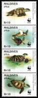 Malediven 2420-2423 Postfrisch Viererstreifen / WWF #HQ583 - Maldive (1965-...)