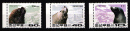 Korea 3564-3566 Postfrisch Tiere Robben #HD755 - Korea (Noord)