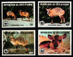 Elfenbeinküste 881-884 Postfrisch WWF #HQ586 - Costa D'Avorio (1960-...)