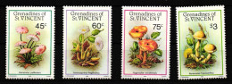 St. Vincent Grenadinen 493-496 Postfrisch Pilze #HQ672 - St.Vincent & Grenadines