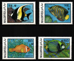 Malediven 1198-1201 Postfrisch WWF #HQ616 - Malediven (1965-...)