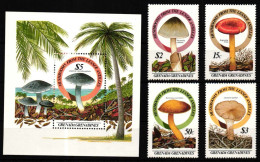 Grenada Grenadinen 771-774 Und Block 111 Postfrisch Pilze #HQ667 - St.Vincent & Grenadines