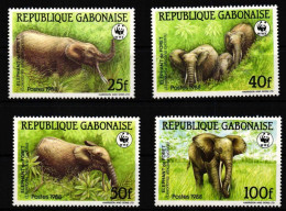 Gabun 1009-1012 Postfrisch WWF #HQ607 - Gabun (1960-...)