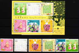 Hongkong 1421-1426 Und Block 175 Postfrisch Spielzeug #HQ497 - Other & Unclassified