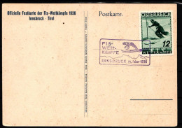 Österreich 623 Festkarte Olympische Winterspiele 1936 FIS Wettkämpfe #IE448 - Other & Unclassified