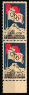 Olympische Winterspiele 1928 Vignetten Als Paar Italienisch Und Deutsch #IE360 - Sonstige & Ohne Zuordnung