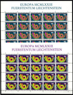 Liechtenstein 579- 580 Postfrisch Kleinbogensatz / Europa #IH788 - Andere & Zonder Classificatie
