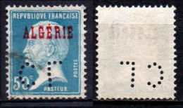 Algérie - 1924 - Pasteur -  Perforé  - N° 23- Oblit - Used - Used Stamps