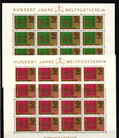 Liechtenstein 607 Und 608 Postfrisch Kleinbogensatz / UPU #IH799 - Andere & Zonder Classificatie