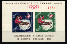 Panama Block 14 Mit 683 Und 684 Postfrisch Olympische Winterspiele 1964 #IQ740 - Panama